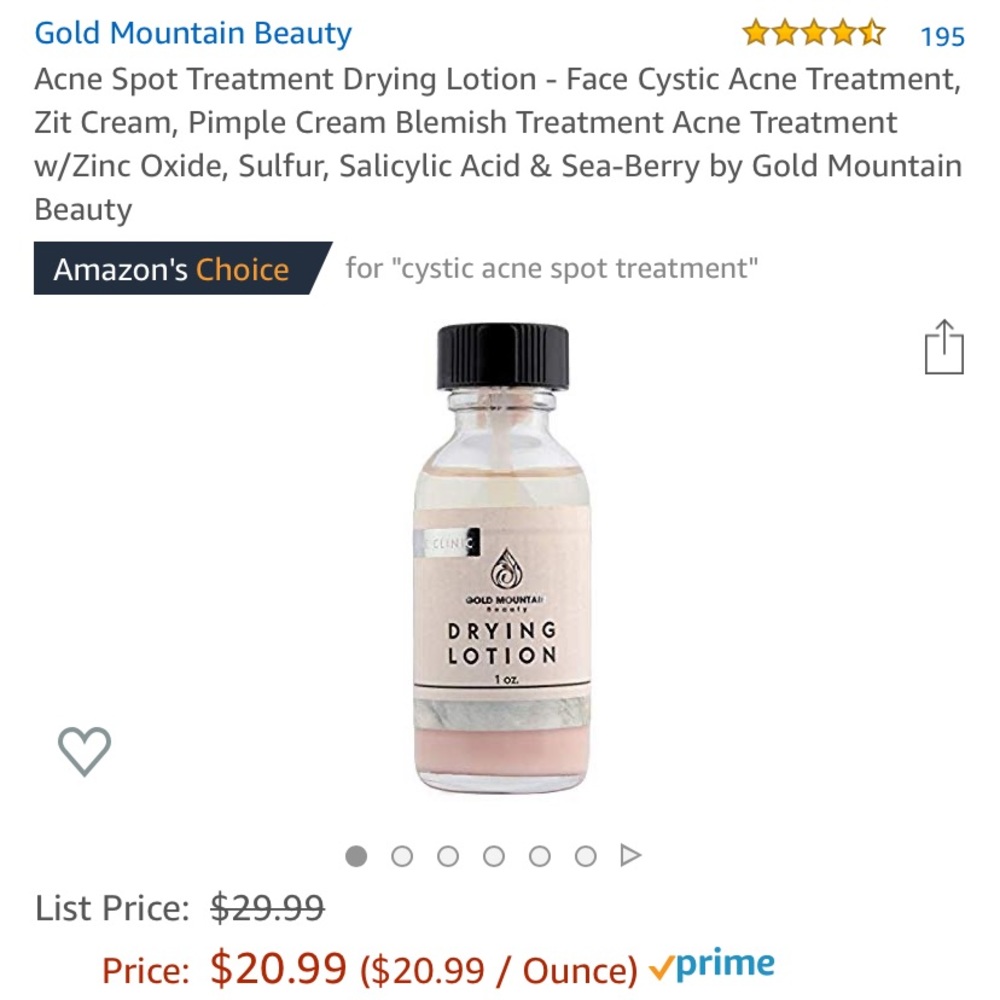 Drying lotion - brand new